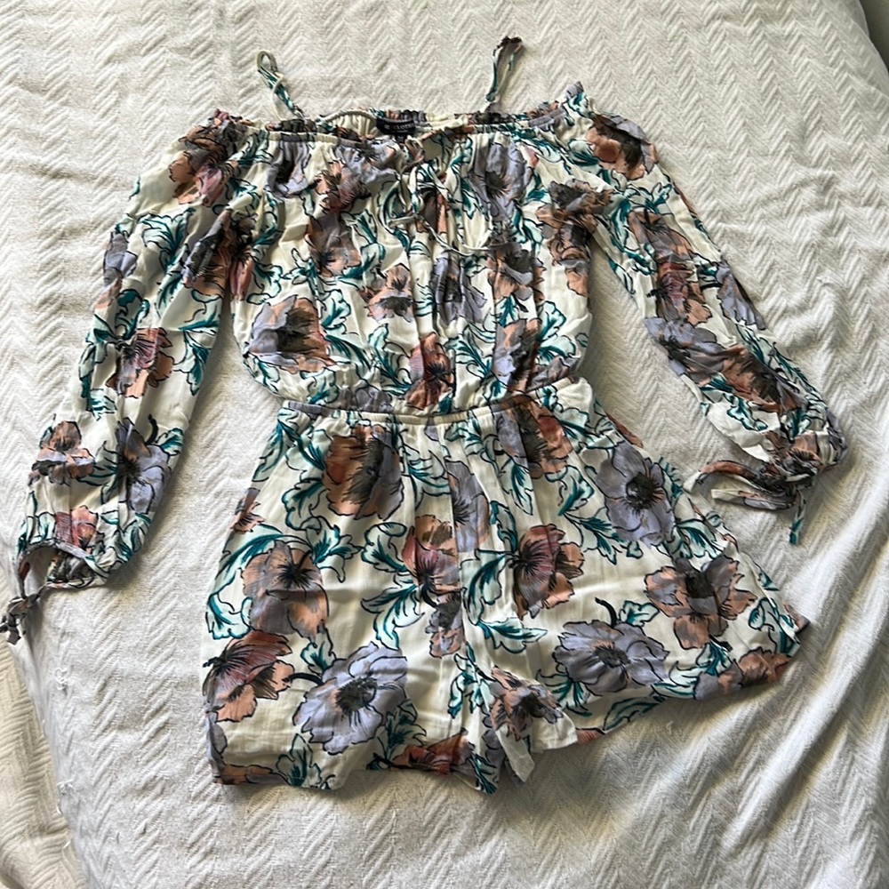 Floral Off Shoulder Romper
